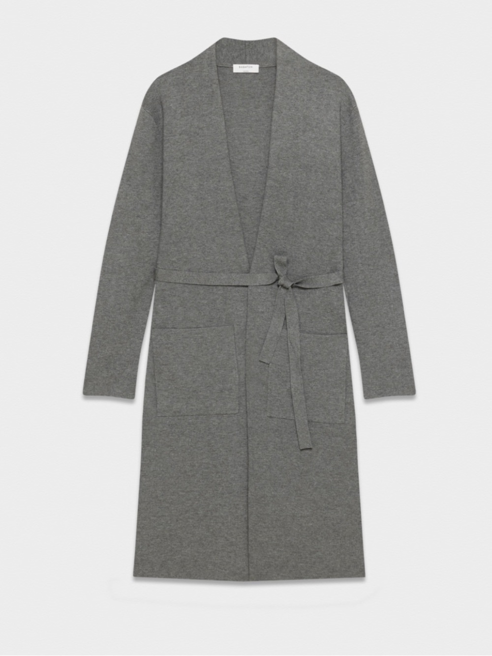 Aritzia Babaton NWT Ty Long Cardigan Heather Charcoal Size Medium
